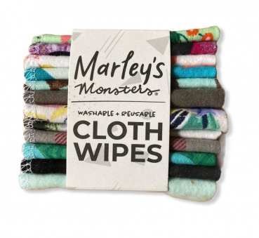 Marley's Monsters Cloth Wipes, Taschentücher - Bunt 12stk -