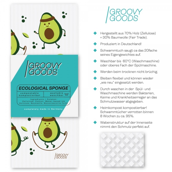 Schwammtuch Avocado